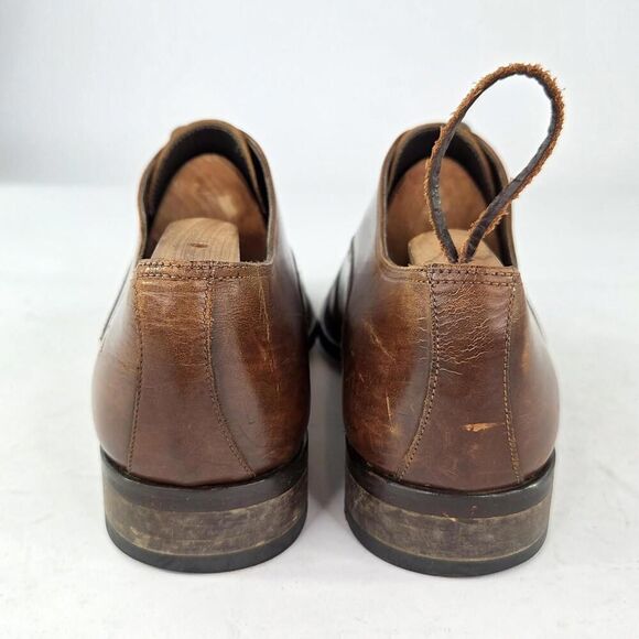 TO BOOT NEW YORK Adam Derrick Aidian Oxfords US 9 Brown Cap Toe Dress Shoes - Picture 6 of 12